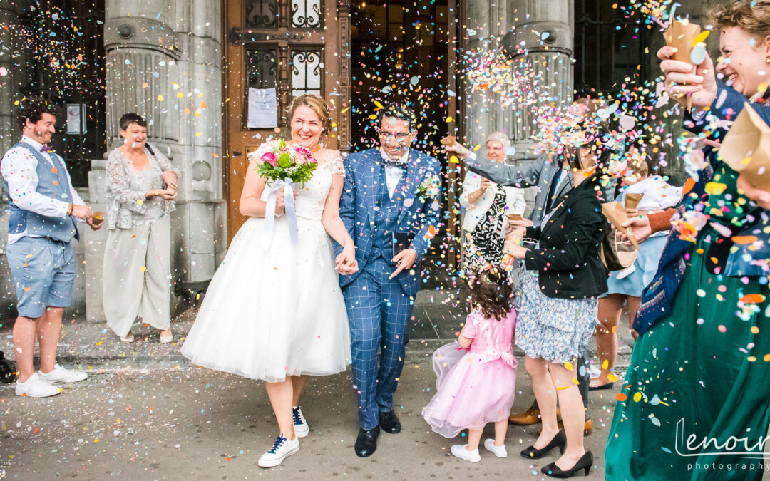 Civil wedding in Schaerbeek